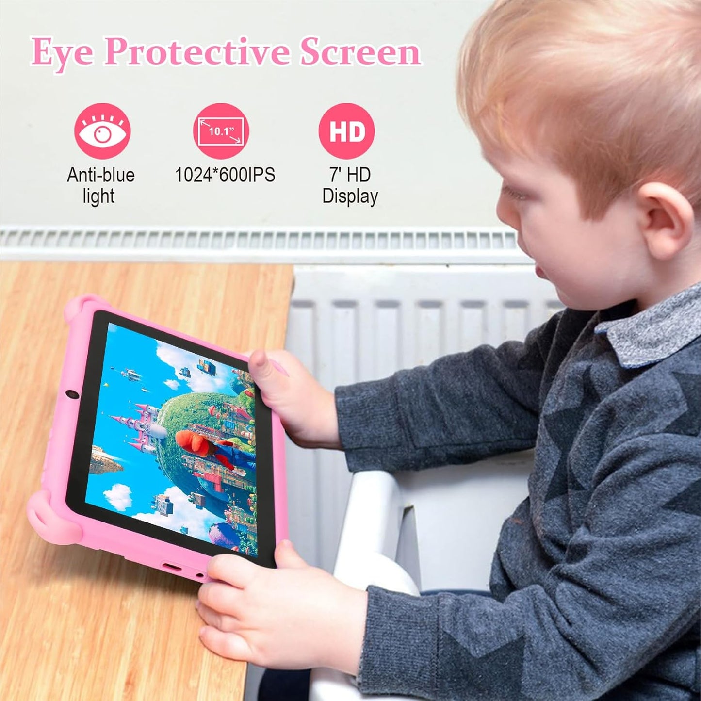 Trayoo 7” Kids Tablet I Toddler Learning Tablet encalife