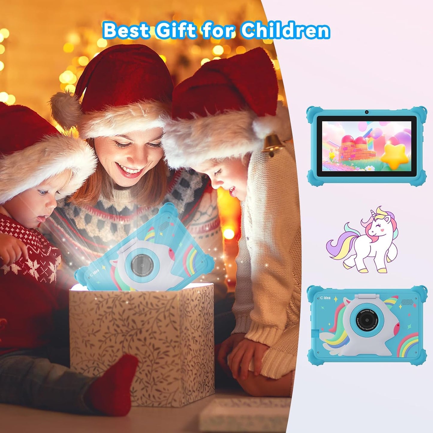 C Idea 7” Kids Tablet I Toddler Learning Tablet with Parental Controls encalife