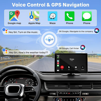 9 Inch Wireless Carplay Screen With Backup Camera encalife