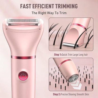 Waterproof Electric Razor Women Bikini Trimmer Set encalife