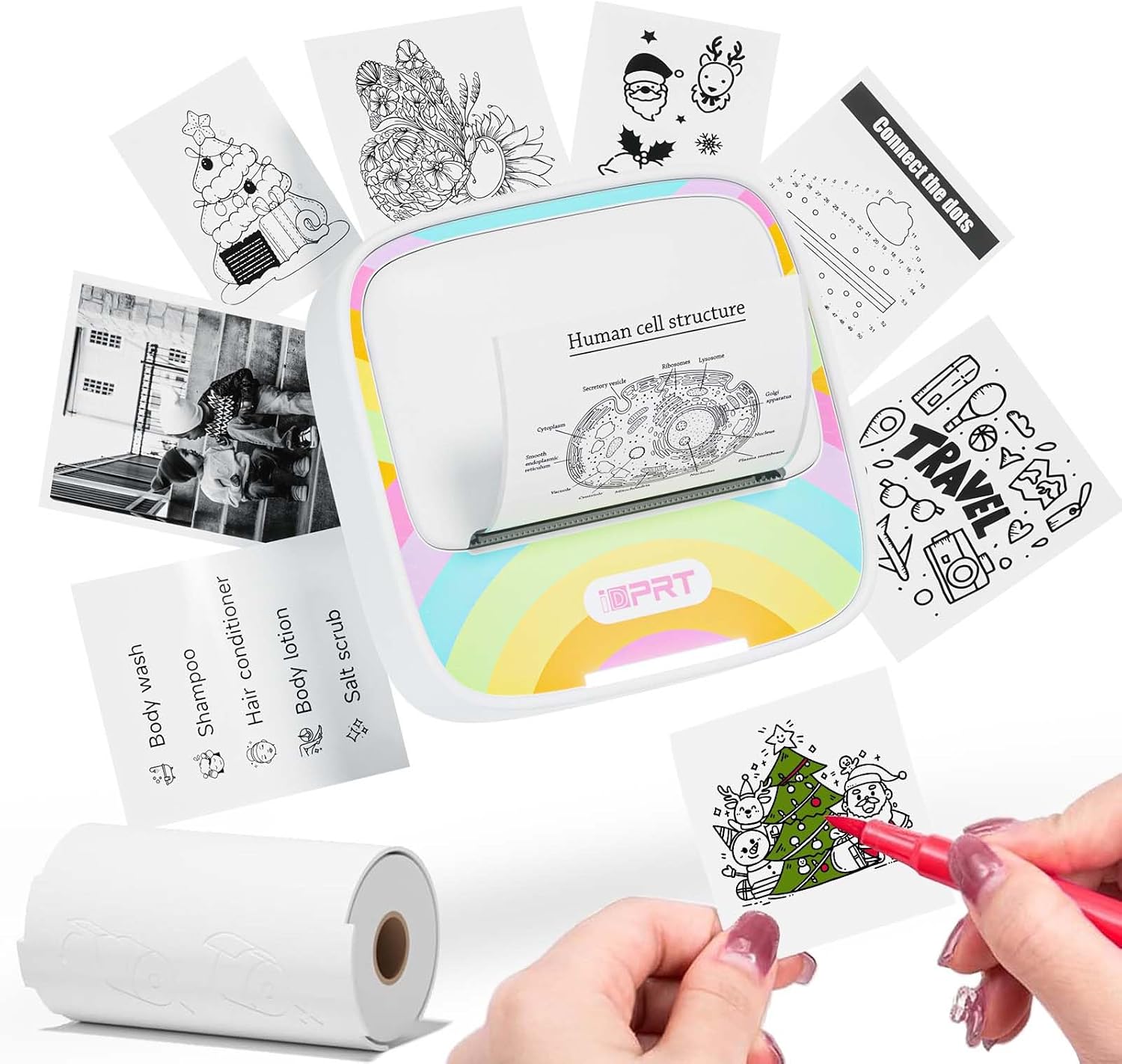 Pocket Bluetooth Sticker Printer for Instant Organization encalife