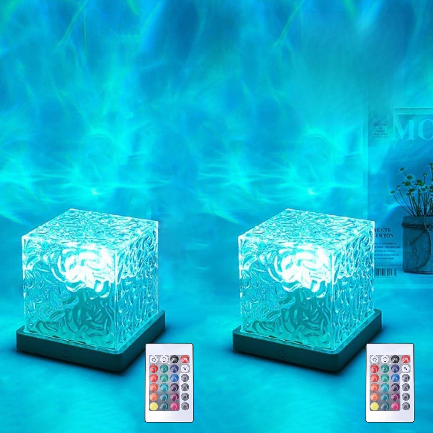 Calming Ocean Wave Projector Lamp With Remote Control encalife
