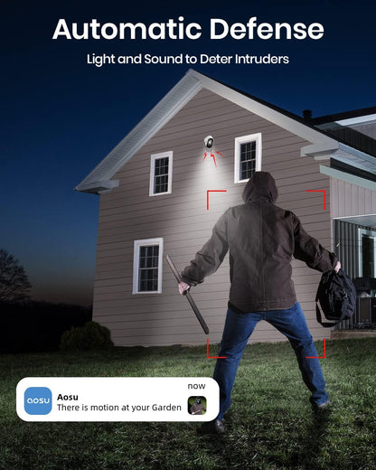 2K Wireless Security Camera I Outdoor System, Night Vision encalife