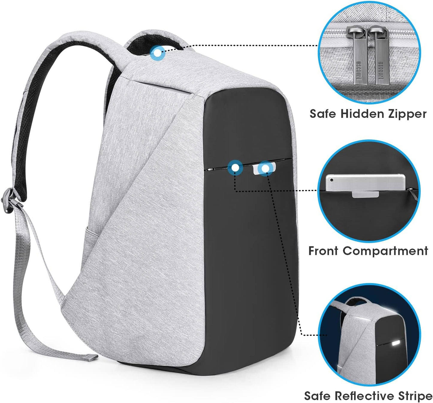 Anti Theft Laptop Backpack With USB encalife
