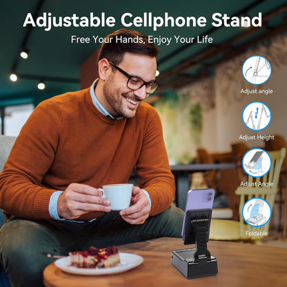 Bluetooth Speaker Mobile Stand With Power Bank Charging encalife