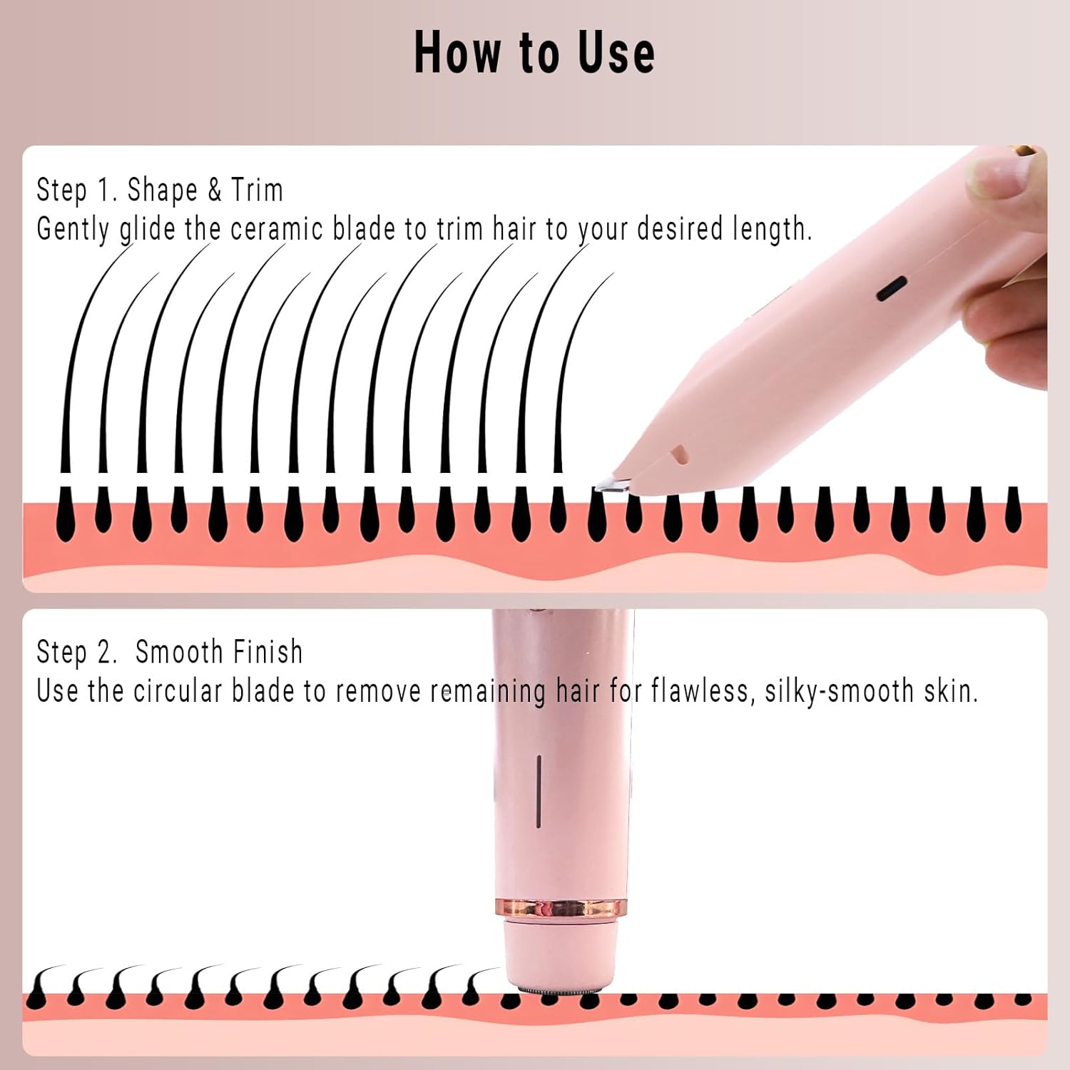Dual Head Electric Razor Women Bikini Trimmer encalife