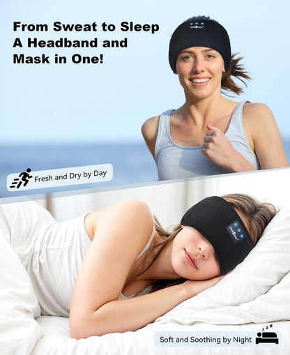 Bluetooth Sleep Headband Headphones for Side Sleepers encalife