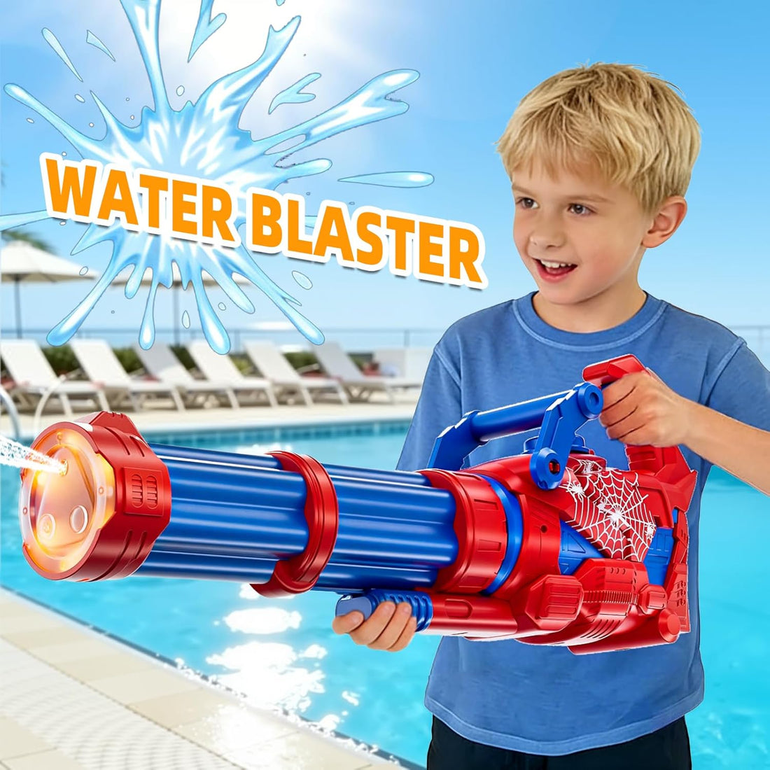 Gatling Electric Water Gun I 1500cc Automatic Water Blaster