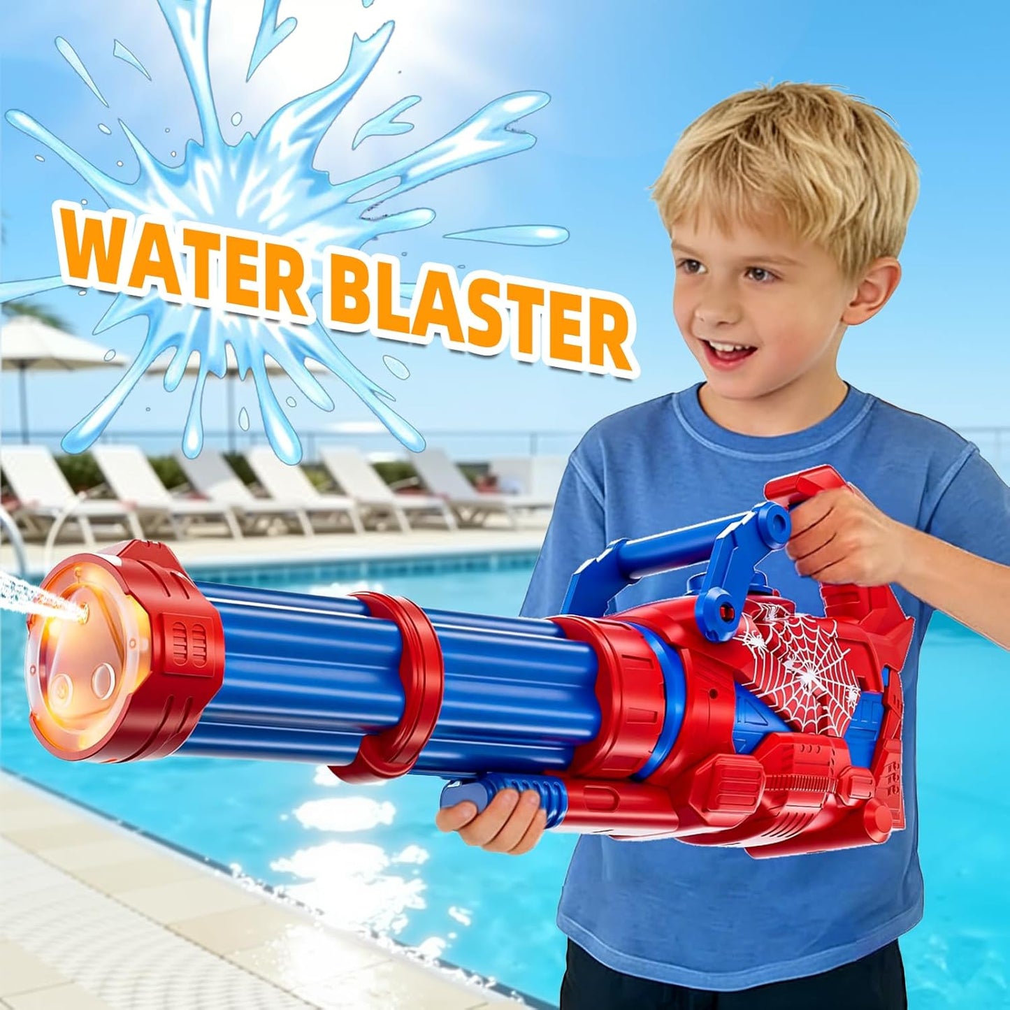 Gatling Electric Water Gun I 1500cc Automatic Water Blaster
