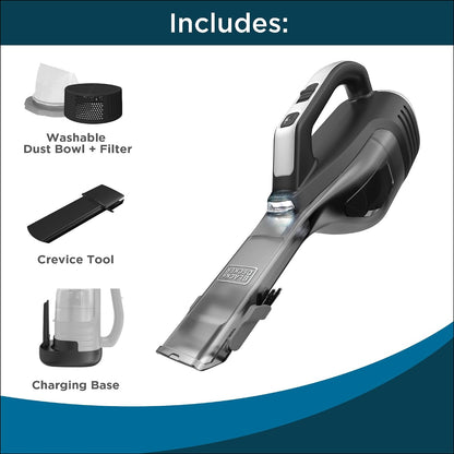 Cordless Handheld Car Vacuum With LED Light encalife