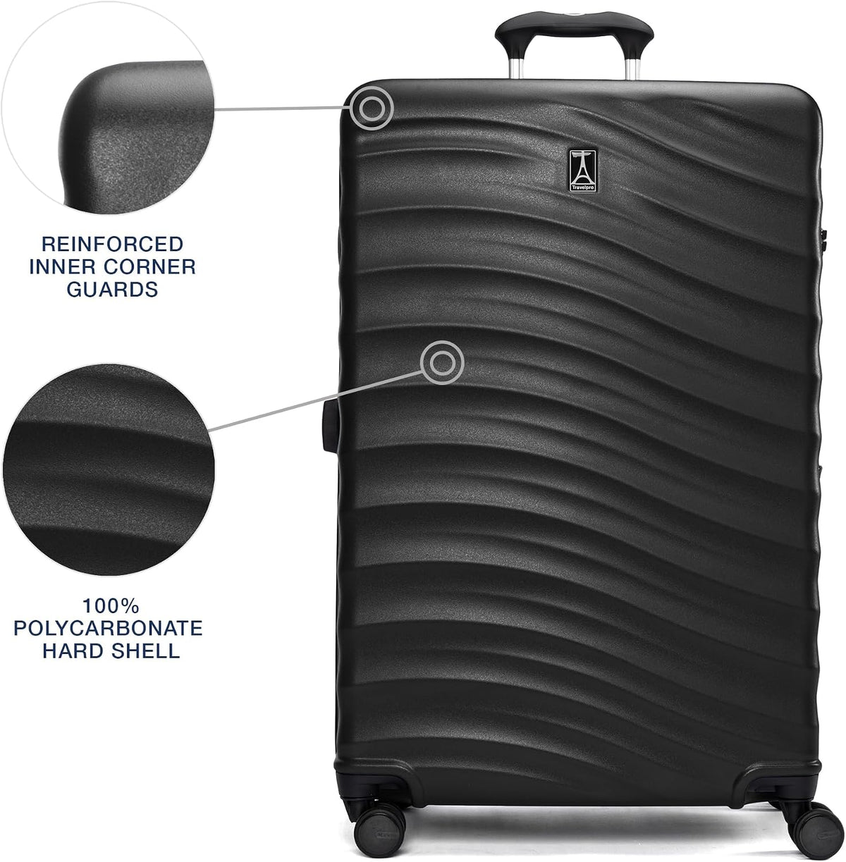Lightweight Expandable Hardside Checked Luggage Spinner Wheels encalife