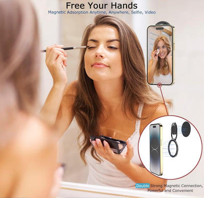 Powerful Double-Magnetic MagSafe-Compatible Phone Ring Grip Stand encalife