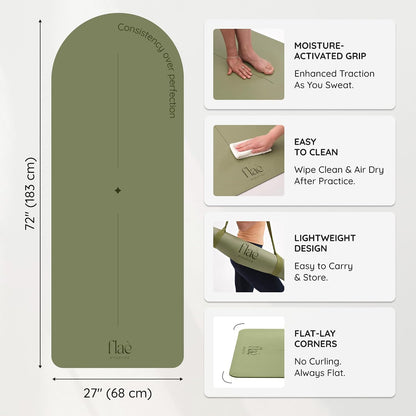 Premium PU Yoga Mat With Stretch Strap encalife