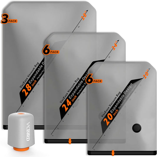 Travel Backpack Vacuum Storage Bag Set