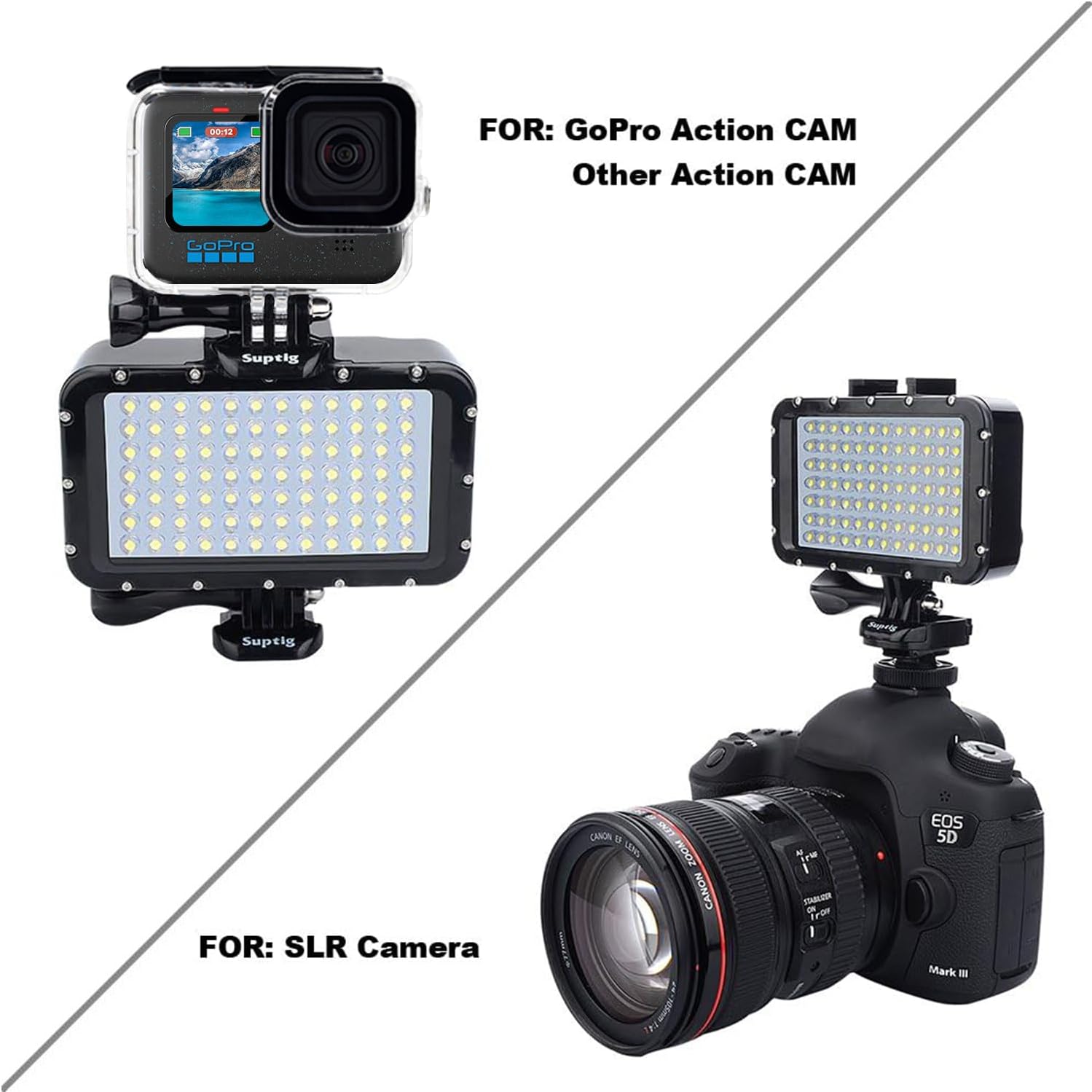 84 LED Underwater Video Light Waterproof Dive Lamp encalife