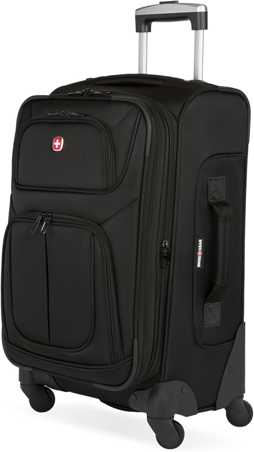 SWISSGEAR Sion Carry-On Luggage I Softside Expandable Spinner Suitcase