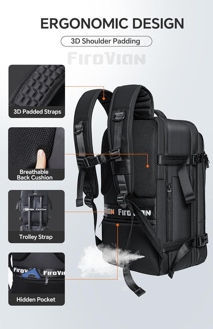 Vacuum Travel Backpack With Compression System encalife