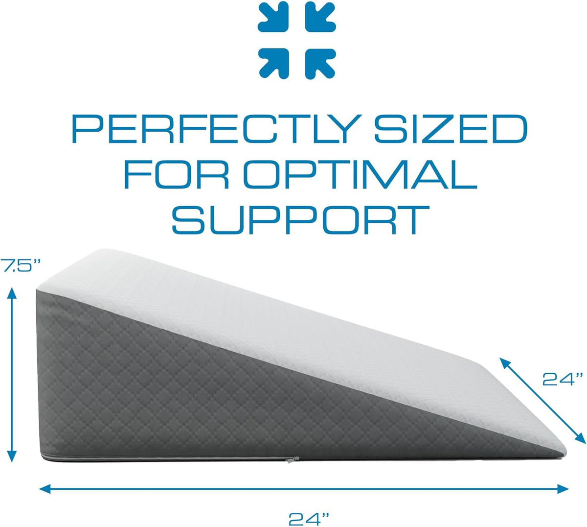 Memory Foam Bed Wedge Pillow for Comfortable Sleep encalife