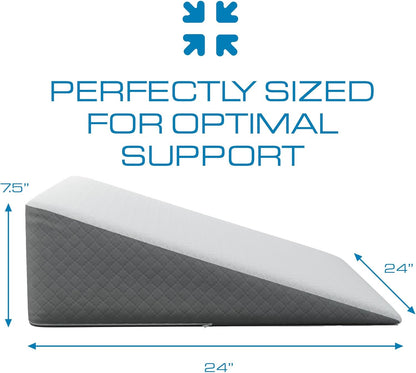 Memory Foam Bed Wedge Pillow for Comfortable Sleep encalife
