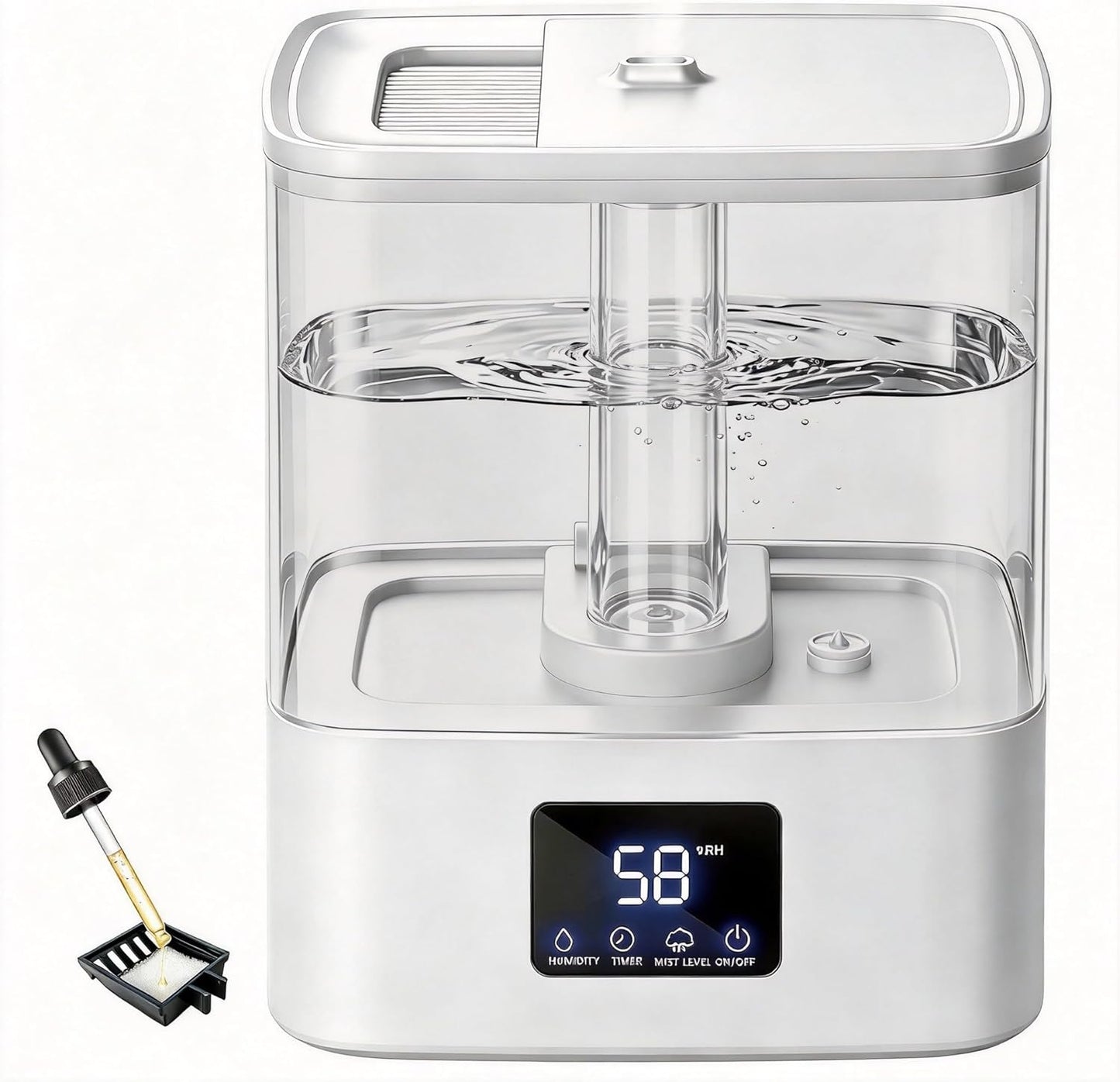Top Fill Humidifier | 4L | Humidity Display encalife