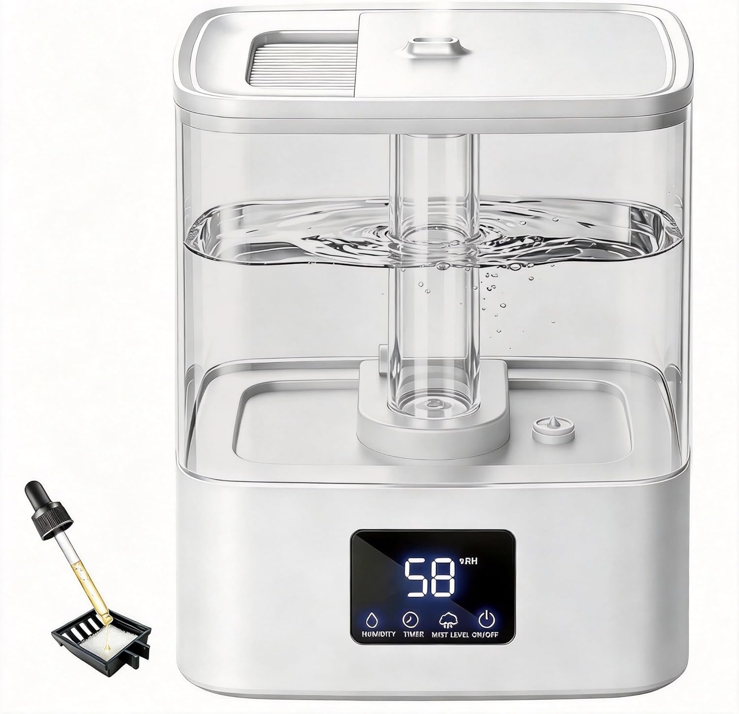 Top Fill Humidifier | 4L | Humidity Display encalife