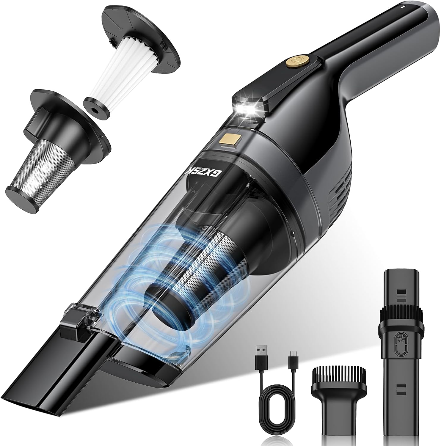 Cordless Handheld Car Vacuum Cleaner 15000Pa Powerful Suction encalife