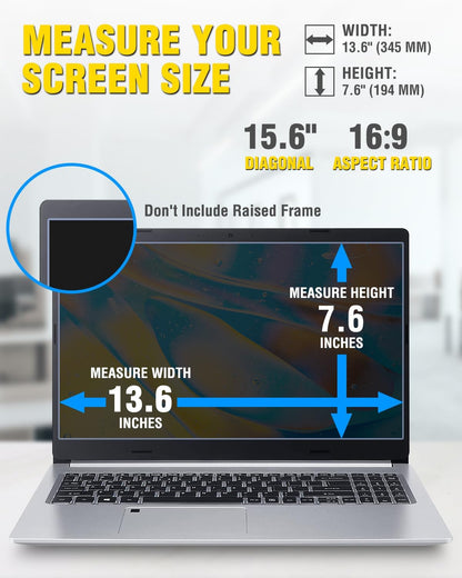 15.6-Inch Magnetic Laptop Privacy Screen Anti-Glare Filter encalife