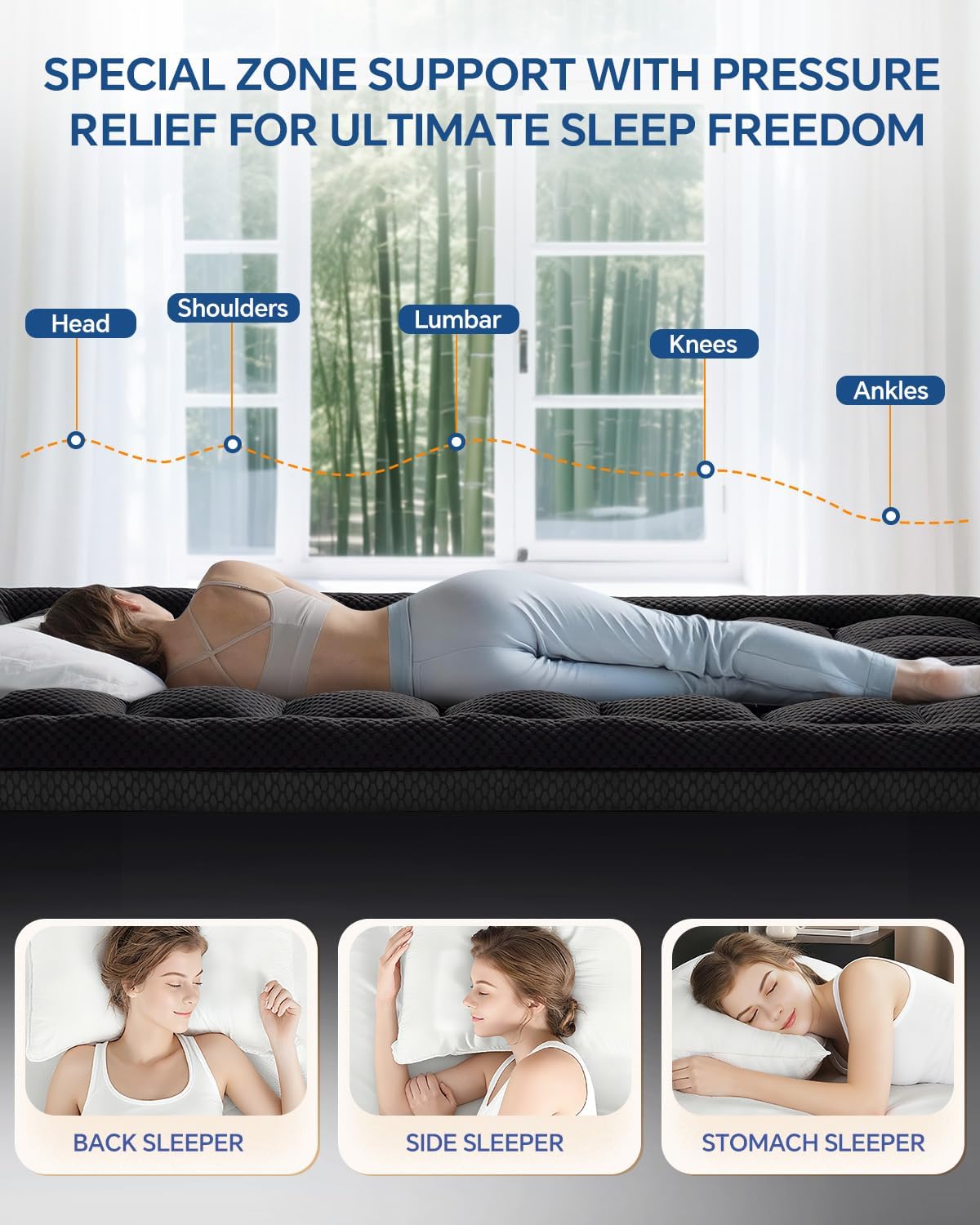 Black King Mattress Topper encalife
