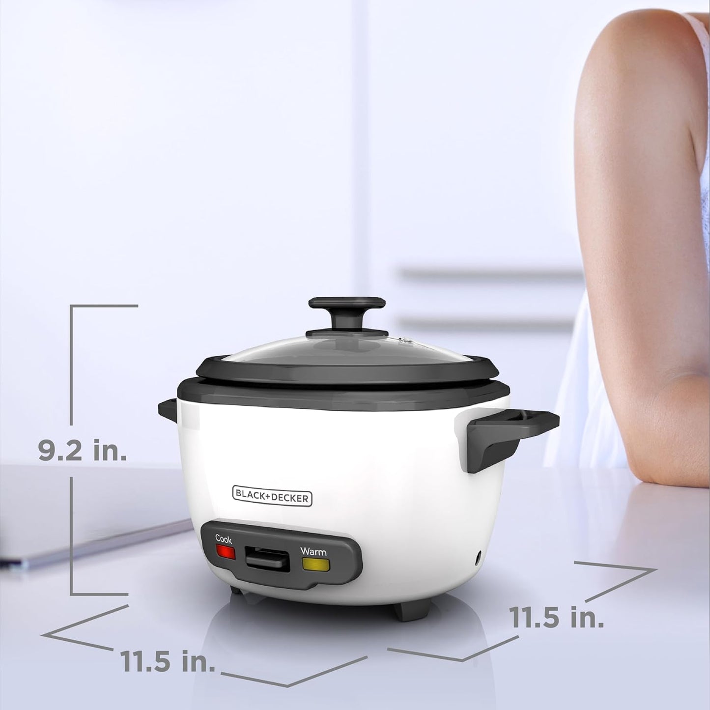 BLACK+DECKER Rice Cooker I 8-Cup encalife