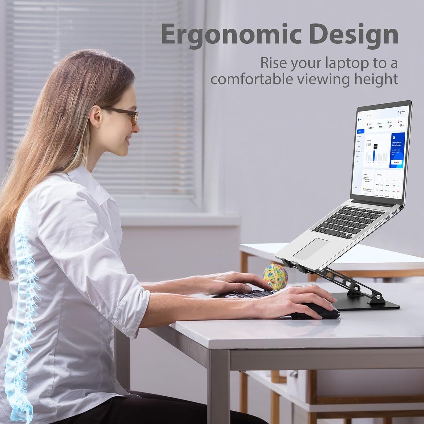 Adjustable Laptop Stand For Comfort encalife