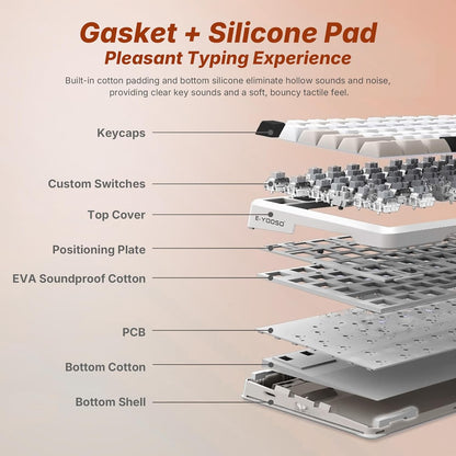E-YOOSO Z82 75% Wireless Mechanical Keyboard encalife