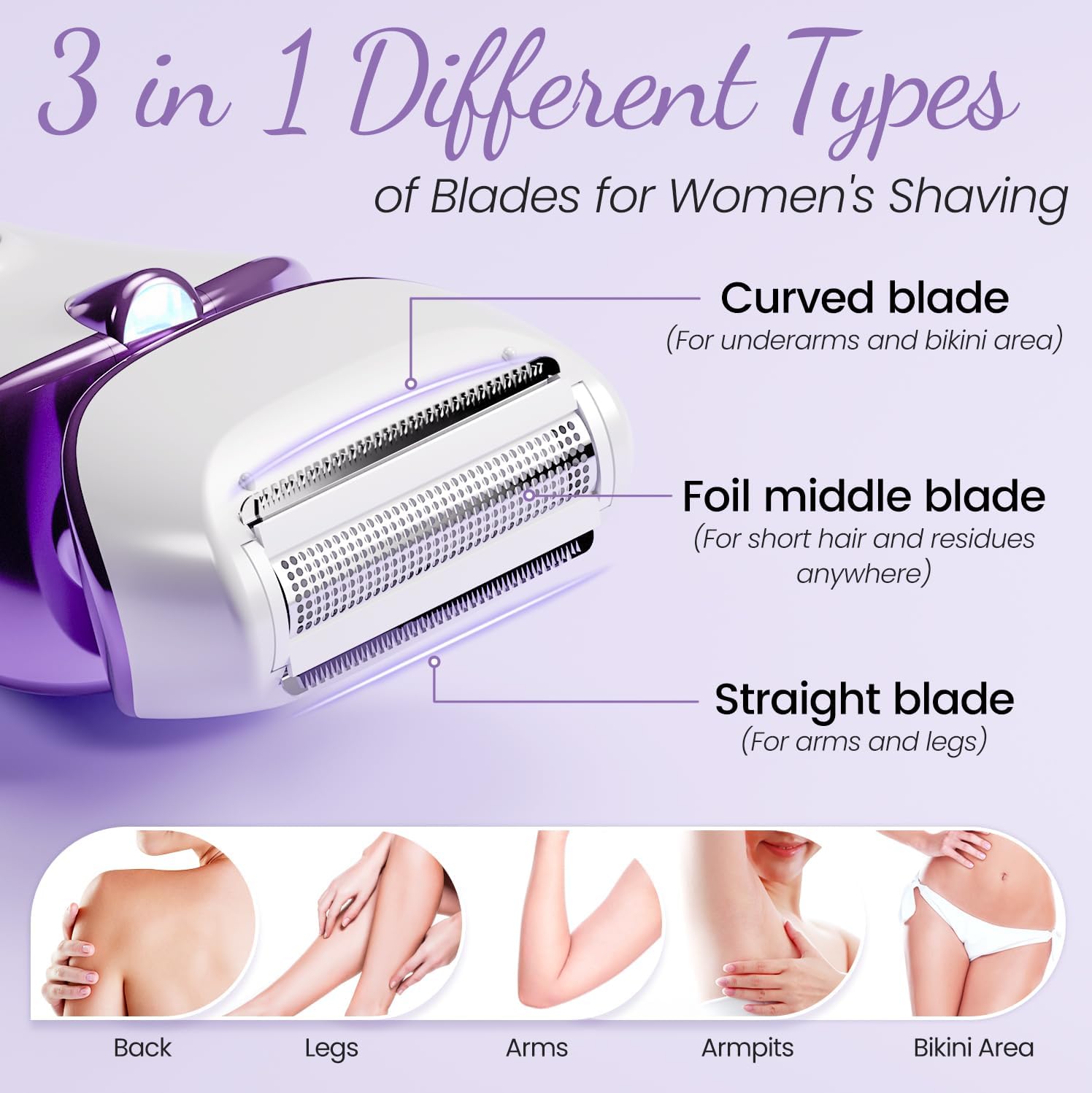 Electric Razor Women Love I PRITECH Body Shaver encalife