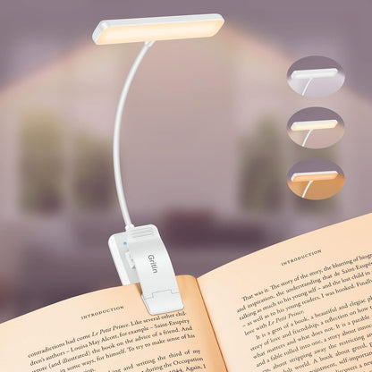 Rechargeable LED Book Light With Adjustable Brightness encalife