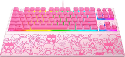 Gaming RGB Keyboard Low Profile Mechanical Pink encalife