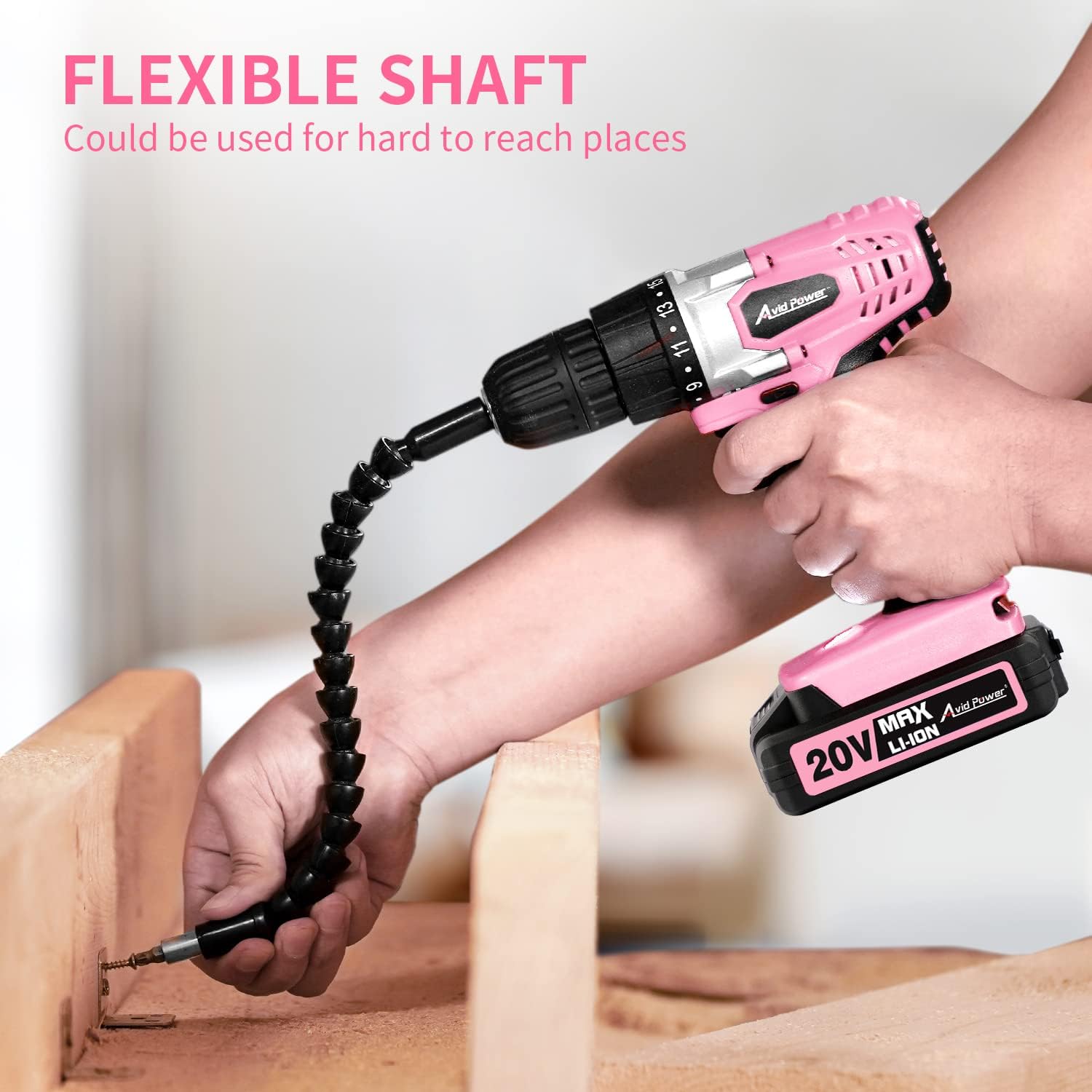 Cordless Drill Set | 20V Power DIY Electric Drill Kit encalife
