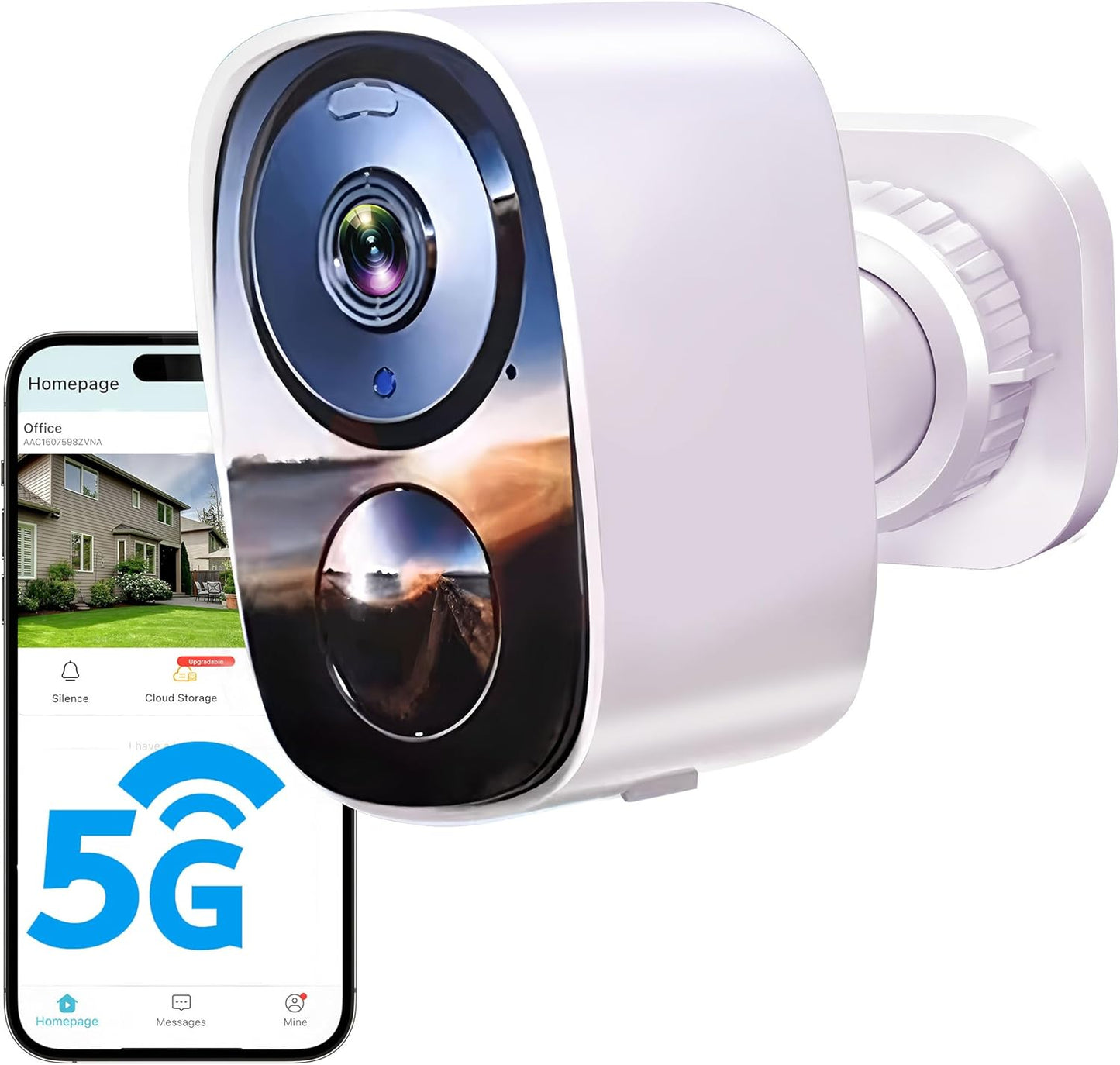 2K Wireless Security Camera I Outdoor, AI Motion Detection