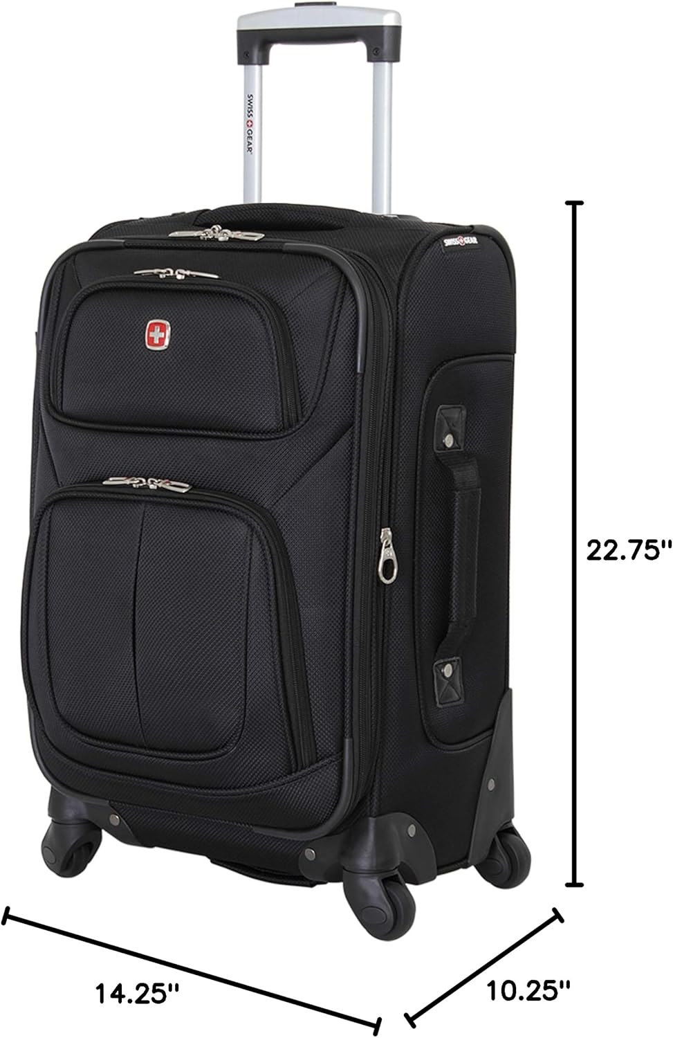SWISSGEAR Sion Carry-On Luggage I Softside Expandable Spinner Suitcase encalife