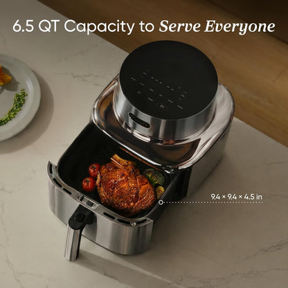 6.5-Quart Stainless Steel Smart Ceramic Air Fryer encalife