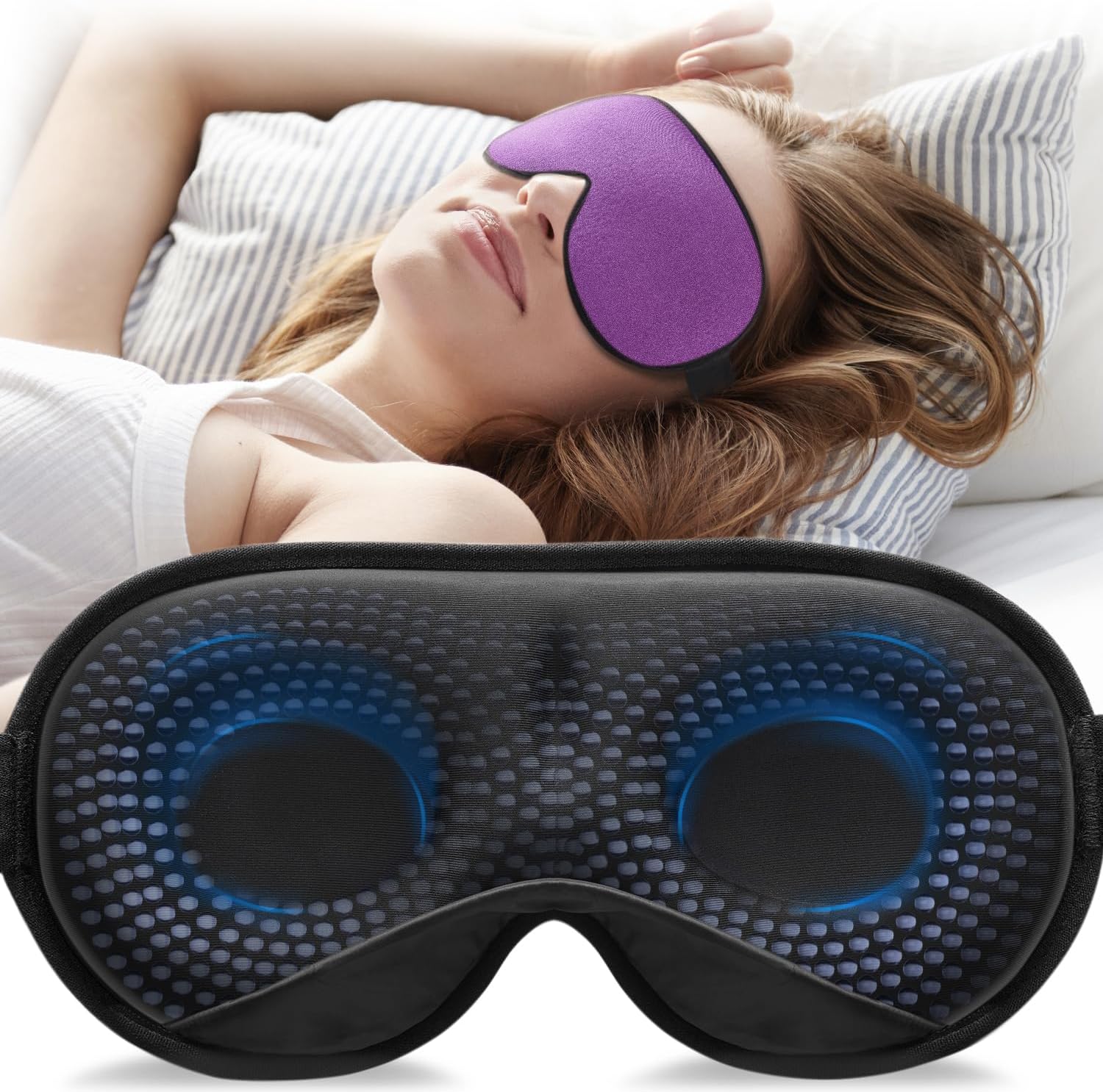 Weighted Sleep Mask for Deeper Restful Sleep encalife