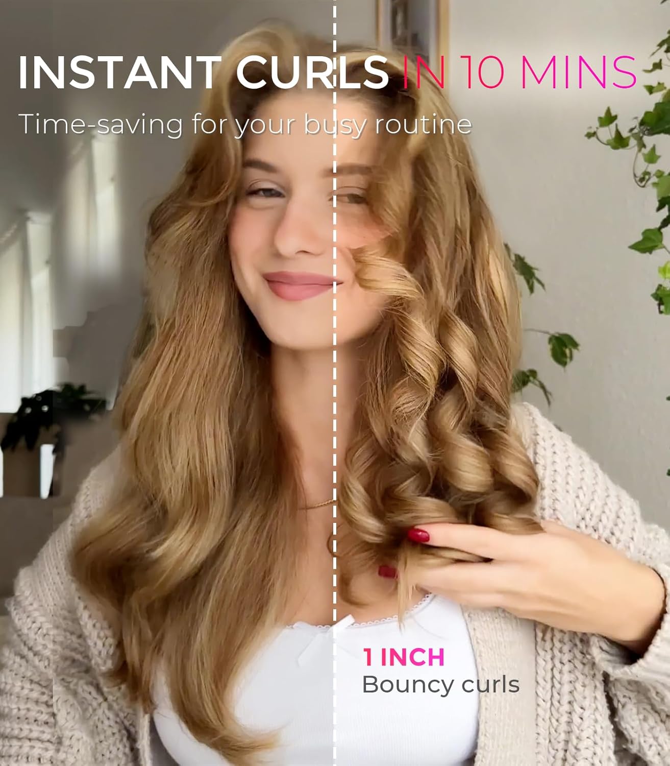 Automatic Curling Iron | Portable Beach Waves Hair Curler encalife