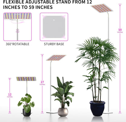 Grow Light For Indoor Plants | Full Spectrum Stand encalife