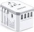Universal Travel Adapter With Six Charging Ports encalife