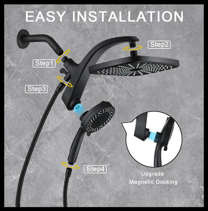 High Pressure Rain I Handheld Shower Head Combo encalife