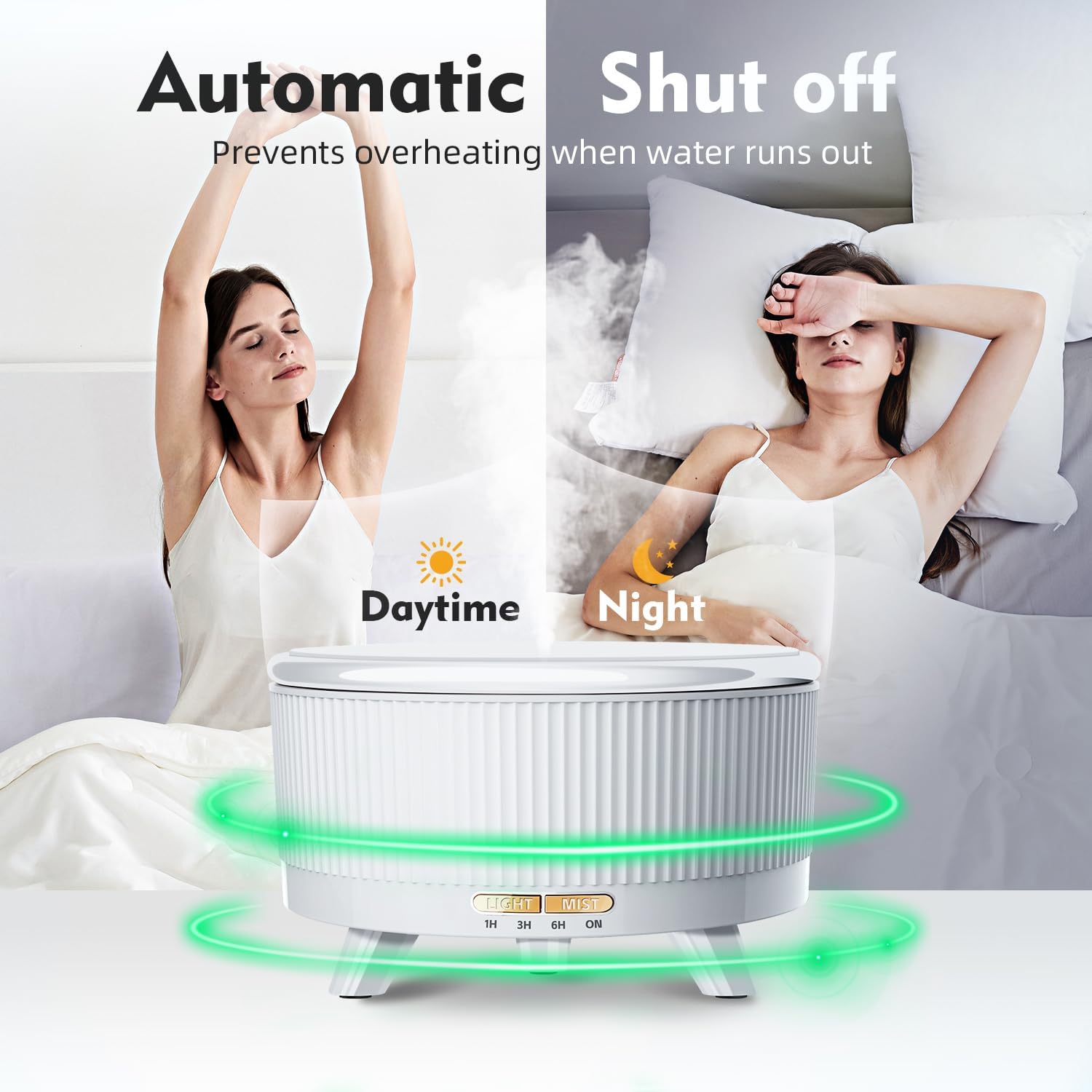 500ML Essential Oil Diffuser With Remote Control encalife