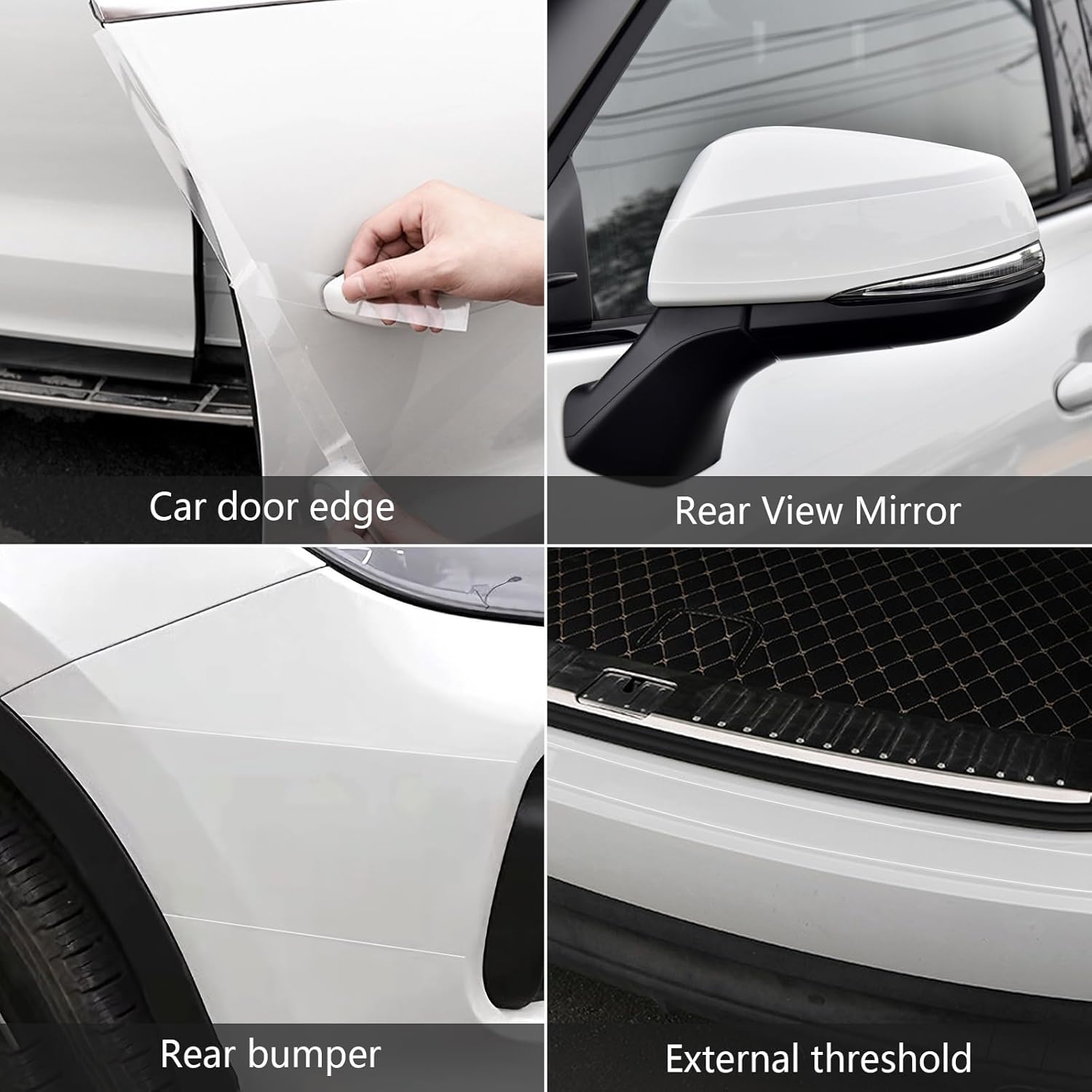 Transparent Carbon Fiber Car Door Edge Protector Film encalife