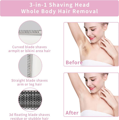 Electric Razor Women Prefer I Wet-Dry Trimmer encalife