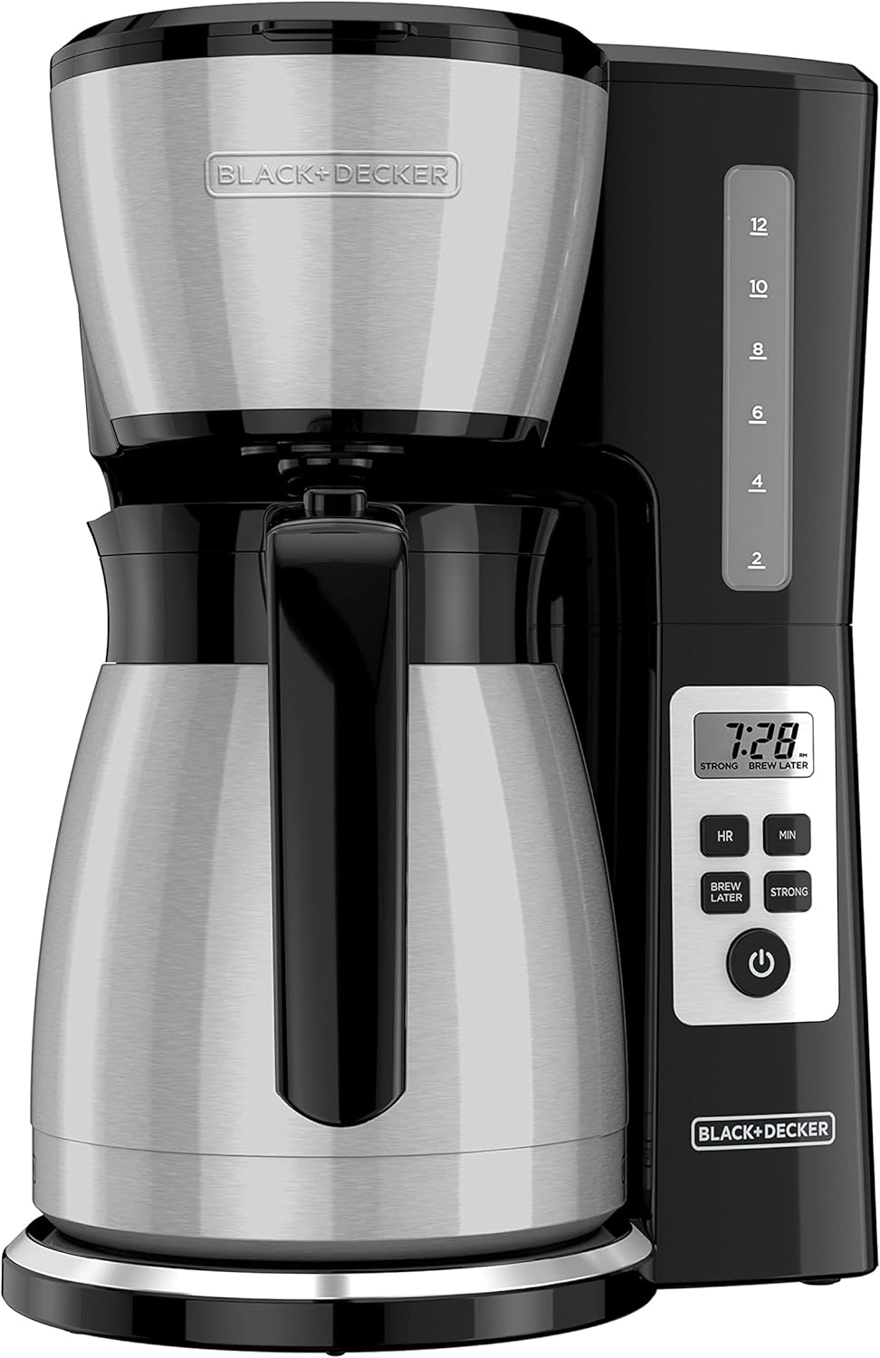 12 Cup Thermal Coffee Maker | Programmable Drip Machine encalife