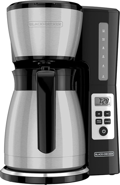 12 Cup Thermal Coffee Maker | Programmable Drip Machine encalife