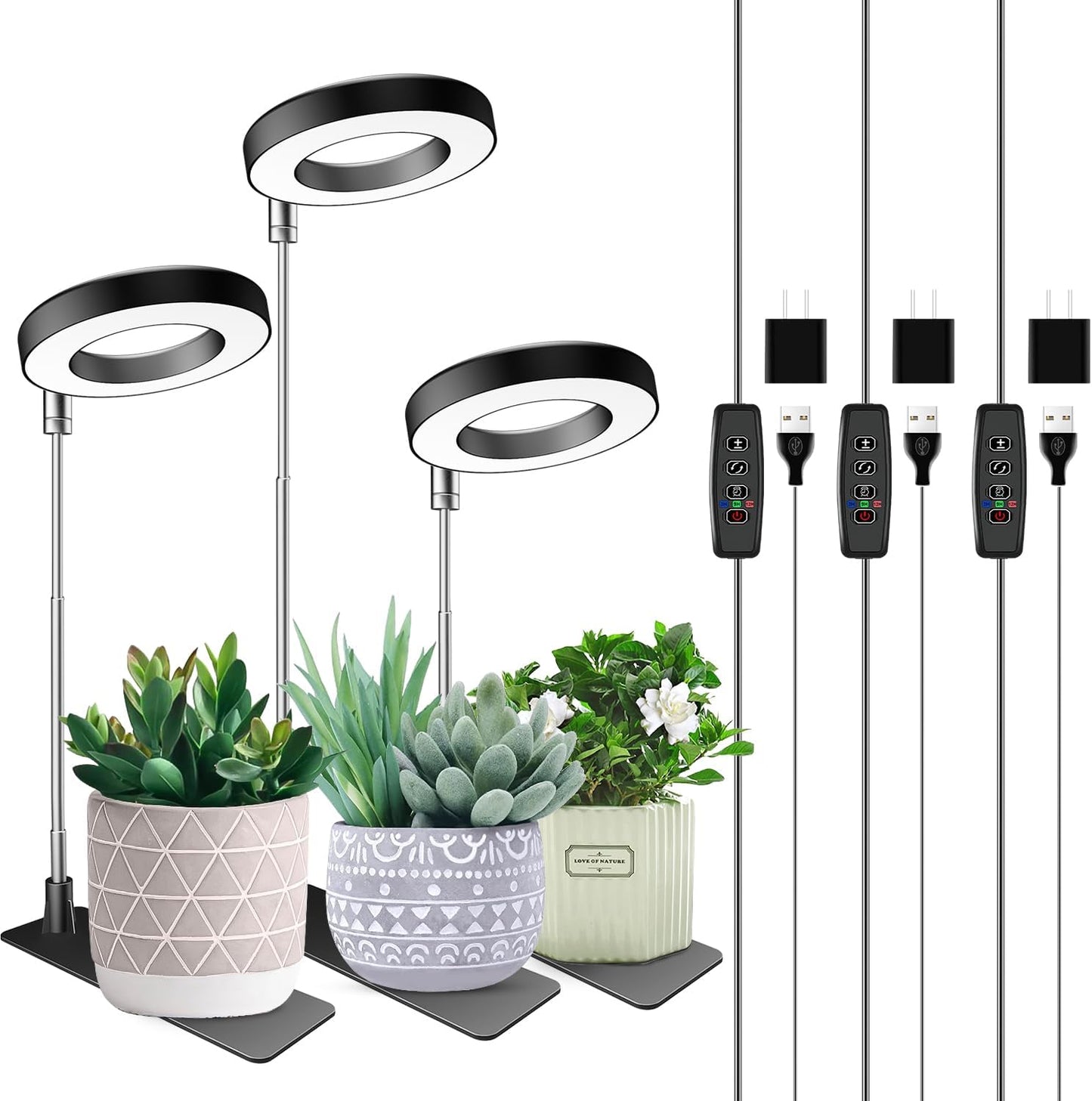 Grow Lights for Indoor Plants 3 Pack