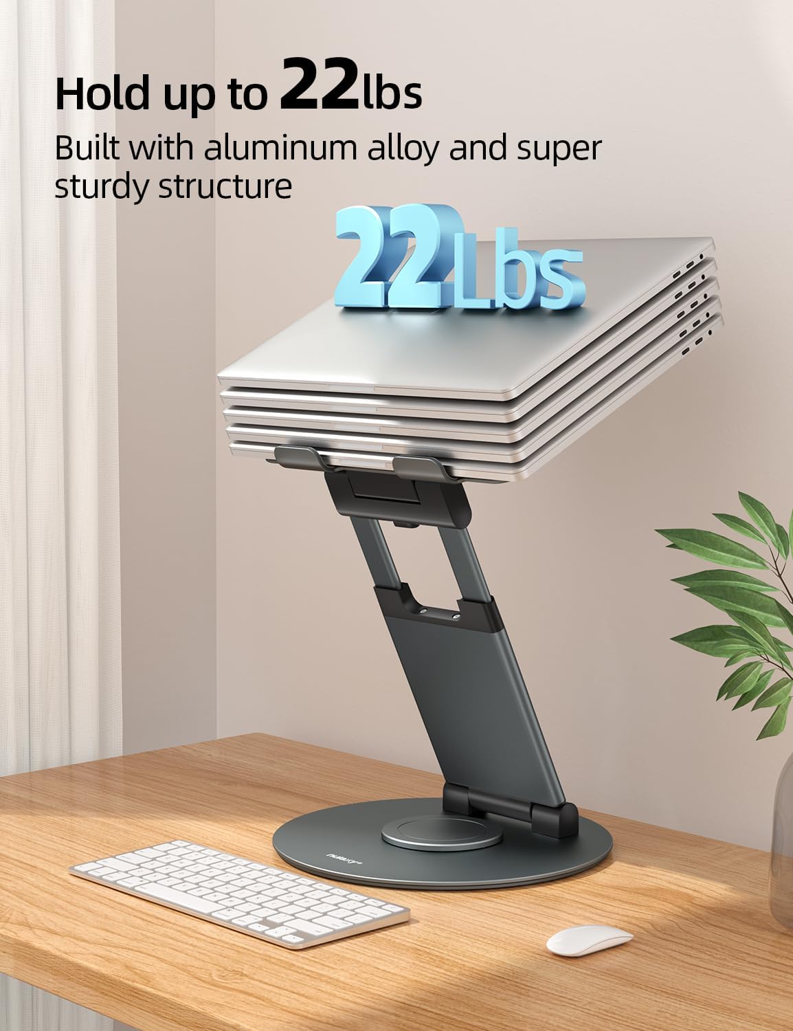 360 Rotating Adjustable Laptop Stand for Desk encalife
